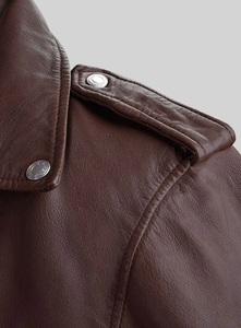 Veste en cuir pour homme, coupe-vent, veste en cuir pour homme et femme, styles personnalisés, Charlotte Burnt, plusieurs couleurs, veste en cuir 2006 - Product Image 2