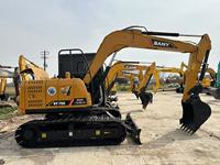 Excavatrice sur chenilles hydraulique SANY SY75C 7,5 tonnes, modèle 2020-2026 avec moteur Isuzu et composants essentiels