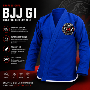 Trajes de Jiu Jitsu Brasileño Personalizados al por Mayor, 100% Poliéster, Kimonos de Jiu Jitsu de la Mejor Calidad para Hombres y Mujeres - Product Image 1