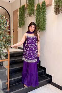 <b>Women</b> AARIKA TEXTILE Sun Protection Quick Dry Viscose Chanderi Silk All Seasons Traditional <b>Kurti</b> Bottom Dupatta Set Ethnic - Product Image 4