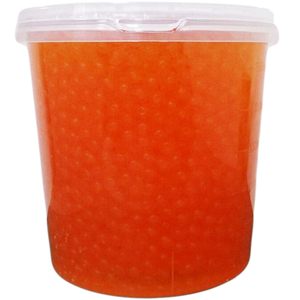 Garniture de thé à bulles aux fruits de mangue avec boules de tapioca de konjac en boîte avec jus de sirop Additifs de sucre Certifié halal - Product Image 3