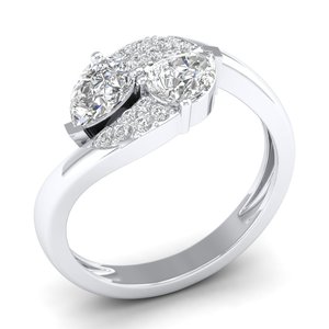 REYES – bagues de fiançailles minimalistes en argent Sterling 925 pour femmes, bijoux fins plaqués or de luxe, cadeau de mariage - Product Image 2