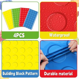 Set di 4 Decorazioni per Feste di Compleanno a Tema Costruzioni: Tovaglia e Stoviglie dal Design Unico - Product Image 1