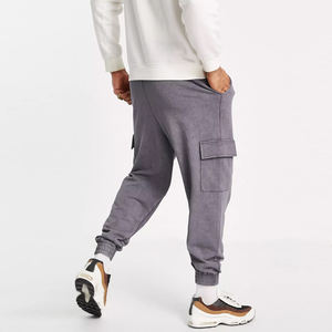 Pantalones de jogging con estampado acid wash para hombre, de la mejor tela de algodón, estilo oversized, acampanados y holgados, en grandes cantidades. - Product Image 2