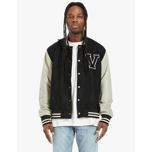 Vestes universitaires de qualité supérieure pour hommes, broderie et personnalisation, manches longues avec deux poches latérales. - Product Image 3