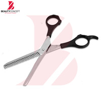 Ciseaux à effiler les cheveux professionnels noirs ergonomiques en plastique de haute qualité avec logo personnalisé OEM pour la coiffure – Vente en gros