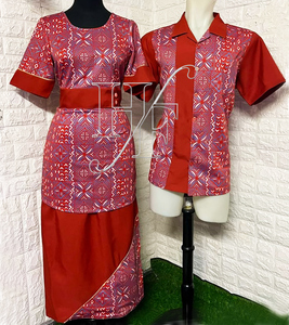 Venta Directa de Fábrica de Puletasi, Vestido Tradicional Polinesio Samoano con Estampado, Ropa para Hombre y Mujer - Product Image 2