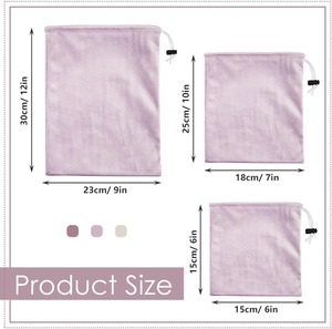 Sac à poussière en satin de luxe personnalisé avec cordon de serrage et logo imprimé pour l'emballage de bijoux, emballage cadeau, fabricant OEM ODM - Product Image 2