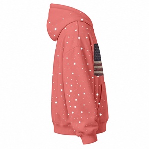 Hoodie Streetwear Oversize de Qualité Supérieure, Couleur Rose Foncé, Nouveau Design, en Coton, Meilleure Vente - Product Image 5