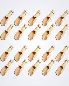 Cuillère en bois écologique au design classique avec long manche pour café, thé, herbes et sels de bain - Product Image 6