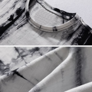 High Quality 180 GSM T-Shirt Custom Vintage White <b>Black</b> <b>Tie</b> Dye T-Shirt Plain Bulk Oversized Washed Cotton T Shirt <b>for</b> <b>Men</b> Women - Product Image 4