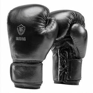 Guantes de Cuero Brillante para Combate, Guantes de PU con Cordones para Entrenamiento, Unisex - Product Image 3