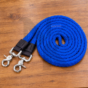Cuerdas de nailon trenzadas de colores personalizados para caballos, de 2/3 metros, cuerda de polipropileno suave y duradera con mosquetones giratorios de alta resistencia. - Product Image 2