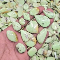 Lot de cabochons en chrysoprase naturelle, vente en gros de pierres précieuses en chrysoprase pour la création de bijoux