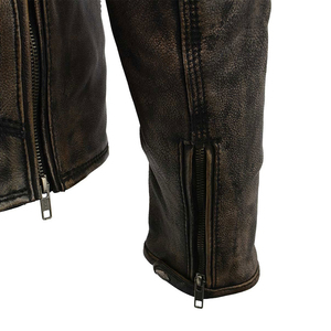 Fashion Clothing Adult <b>Men</b> Genuine Leather <b>Jacket</b> Custom Made Waterproof Reversible Winter Online Sale - Product Image 6