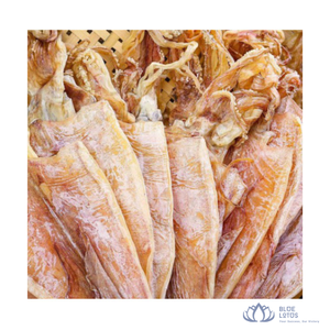 สินค้าขายดี |   ปลาหมึกแห้งบลูโลตัส พรีเมียม อาหารทะเล บรรจุภัณฑ์สุญญากาศ สำหรับปรุงอาหาร ย่าง ขายส่ง คาเมา - Product Image 4