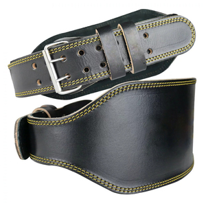 Cowhide Leather Heavy Duty Weightlifting Belt for Powerlifting Strength <b>Training</b> Professional Protection Non-Slip Foldable - Product Image 6