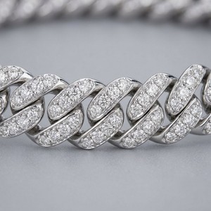 สร้อยคอคิวบันทองคำขาว 14K ประดับเพชรโมอิสซาไนต์ VVS Clarity ขนาด 18 นิ้ว เครื่องประดับสำหรับทุกเพศ เหมาะสำหรับงานแต่งงานและงานปาร์ตี้ - Product Image 5
