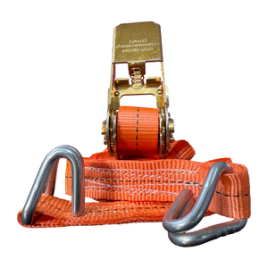 Sangle d'arrimage à cliquet en polyester de 25 mm avec crochet, sangle de retenue de charge robuste - Product Image 4