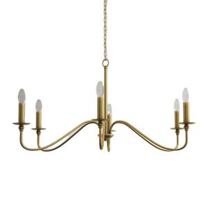 โคมไฟระย้าโลหะสไตล์นอร์ดิกสำหรับตกแต่งบ้านหรูหราโคมระย้า LED ในร่ม - Product Image 1