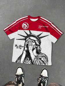 Camiseta Deportiva Sublimada con Número en Malla, Cuello en V, Manga Corta, Estilo Urbano, Venta al Por Mayor OEM - Product Image 3