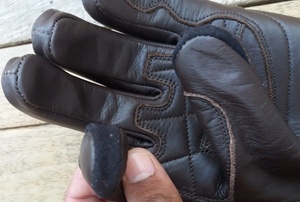 Guantes de Cuero Unisex para Motociclismo, Transpirables, Compatibles con Pantalla Táctil, Cierre de Gancho y Bucle, Palma Antideslizante, Protección en los Nudillos - Product Image 5