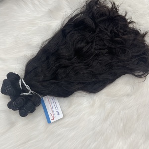 Wholesale 100% Vietnamese Remy Natural Wave Raw Machine Double Weft High Quality Super Silky No <b>Tangle</b> No Shedding Hair - Product Image 4