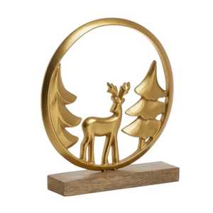 Lot de 2 sculptures abstraites en bois torsadé, figurines modernes minimalistes à grain naturel, centre de table, pièce d'art - Product Image 1