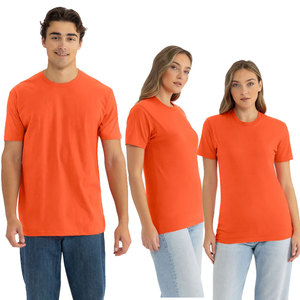 Unisex Orange Shicort Sleeve T-<b>Shirt</b> Wholesale Men’s Premium Fitted T <b>Shirt</b> Soft Cotton Crew Neck Bulk Apparel DDP Shipping - Product Image 2