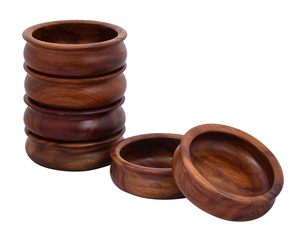Bol de service multifonctionnel en bois massif en forme de main, artisanal, pour la cuisine et la table - Product Image 6