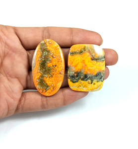 Wholesale Radha Arts Bumble <b>Bee</b> Jasper Natural Gemstone CabochonsSmooth Polished Multiple Shapes 25-45mm Size for Jewelry - Product Image 6