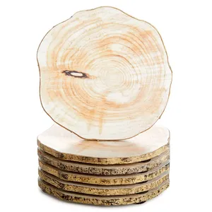 Top Quality Wooden Coasters Handmade Natural Wood Drink <b>Mats</b> for Home Cafe Restaurant and Hotel Wholesale Price - Product Image 4