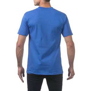 Camiseta de Hombre, Talla Grande, Estilo Urbano, Algodón de Alta Calidad, Cuello Redondo, Manga Corta, Color Azul, Corte Ajustado, Verano - Product Image 5