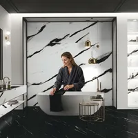 Carreaux de porcelaine sculptés antidérapants de luxe moderne 600x1200 pour hall d'hôtel haut de gamme, mur d'accentuation de salle de bain, bureau d'entreprise premium