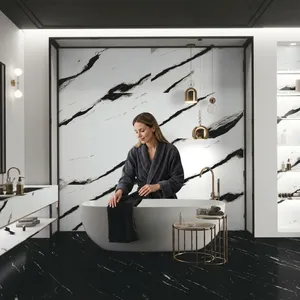 Azulejos de Porcelana Tallados Antideslizantes de Lujo Moderno 600x1200 para Vestíbulos de Hoteles de Alta Gama, Baños y Paredes Decorativas en Oficinas Corporativas Premium - Product Image 4