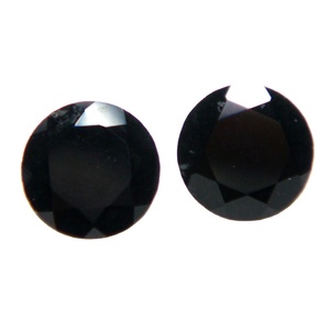 พลอย PDM Gems แบล็คออนิกซ์ธรรมชาติ ทรงกลมเจียระไนเหลี่ยมเพชรพลอย สำหรับทำเครื่องประดับ จากผู้ผลิตในอินเดีย - Product Image 2