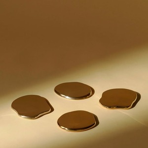 Premium Metal Coaster Set For Dining <b>Tables</b> Stylish Beverage Protection With Durable Decorative Finish Design - Product Image 5