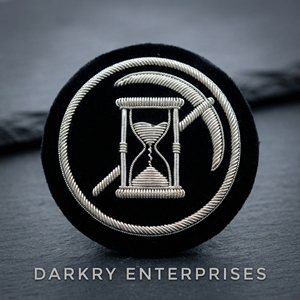 Parche de hilo metálico bordado a mano personalizado con diseño de fundador masónico, corona negra y dorada, accesorios de regalia, diseño de insignia de logia personalizada - Product Image 6