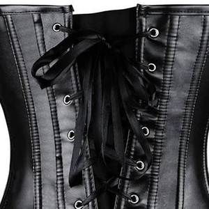 เสื้อครอปเซ็ทลำลองคุณภาพสูงสำหรับผู้หญิง สีดำ หนังแท้ ระบายอากาศได้ดี บางเบา ขายดีที่สุด - Product Image 5