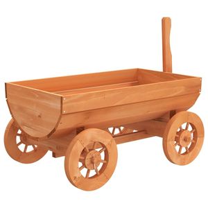 Pots et jardinières décoratifs portables en bois de sapin massif de taille moyenne - Product Image 6