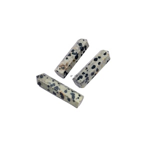 Vente en gros de pierre de guérison Dalmation jaspe pointe crayon cristal semi-précieux naturel style Feng Shui agate chakra améthyste artisanat - Product Image 1