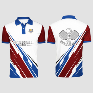 Camiseta Polo Personalizada Bordada para Pickleball, Transpirable, de Secado Rápido, Manga Corta, Ropa Deportiva al por Mayor - Product Image 3