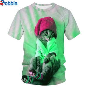 Camisetas Sublimadas de Poliéster/Algodón, Cuello Redondo, Manga Corta, Secado Rápido, Transpirables, Antiencogimiento, 220g, Corte Regular, Casuales, Personalizadas para Hombre - Product Image 3