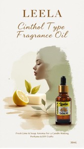 Huile parfumée Cinthol – Huile parfumée de qualité cosmétique supérieure pour la fabrication de bougies, de savons, de diffuseurs, les loisirs créatifs et la parfumerie d'intérieur - Product Image 3