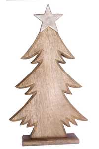 Décoration de Noël en bois écologique faite à la main, taille personnalisable, ornement de table pour la décoration de la maison - Product Image 2