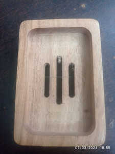 Estuche de madera para jabón de Acacia Estuche de jabón antiguo bueno para amar natural Estuche de madera de bambú para jabón de súper calidad - Product Image 5