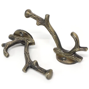 Wholesale Cast Iron Tree Branch Wall Hook Black <b>Decorative</b> Coat Hanger Heavy Duty Bulk Rustic <b>Twig</b> Robe Peg Hotel Hardware - Product Image 4