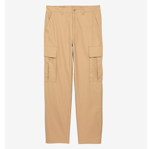 Nouveau pantalon cargo léger pour homme été 2025, 100 % coton respirant, taille mi-haute avec cordon de serrage, style décontracté, teint uni, multi-poches - Product Image 4