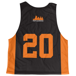 Custom Heavyweight 200gsm Birdseye <b>Mesh</b> Reversible Lacrosse Pinnies Men Custom Sublimated Breathable Team Practice Jerseys - Product Image 2