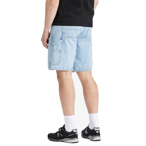 กางเกงยีนส์ขาสั้นช่างแบบมีซิป 5 กระเป๋า ผ้าฝ้าย 100% สำหรับผู้ชาย สไตล์ลำลอง แบบเรียบ ขากางเกงเสริมสองชั้น - Product Image 3